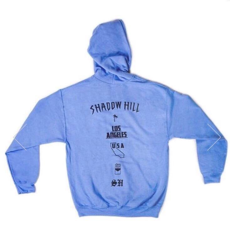 Blue shadow shop hill hoodie
