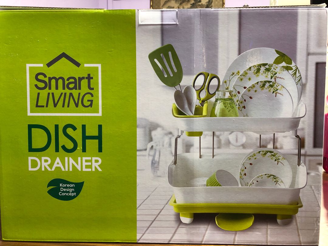 Smart living dish on sale drainer