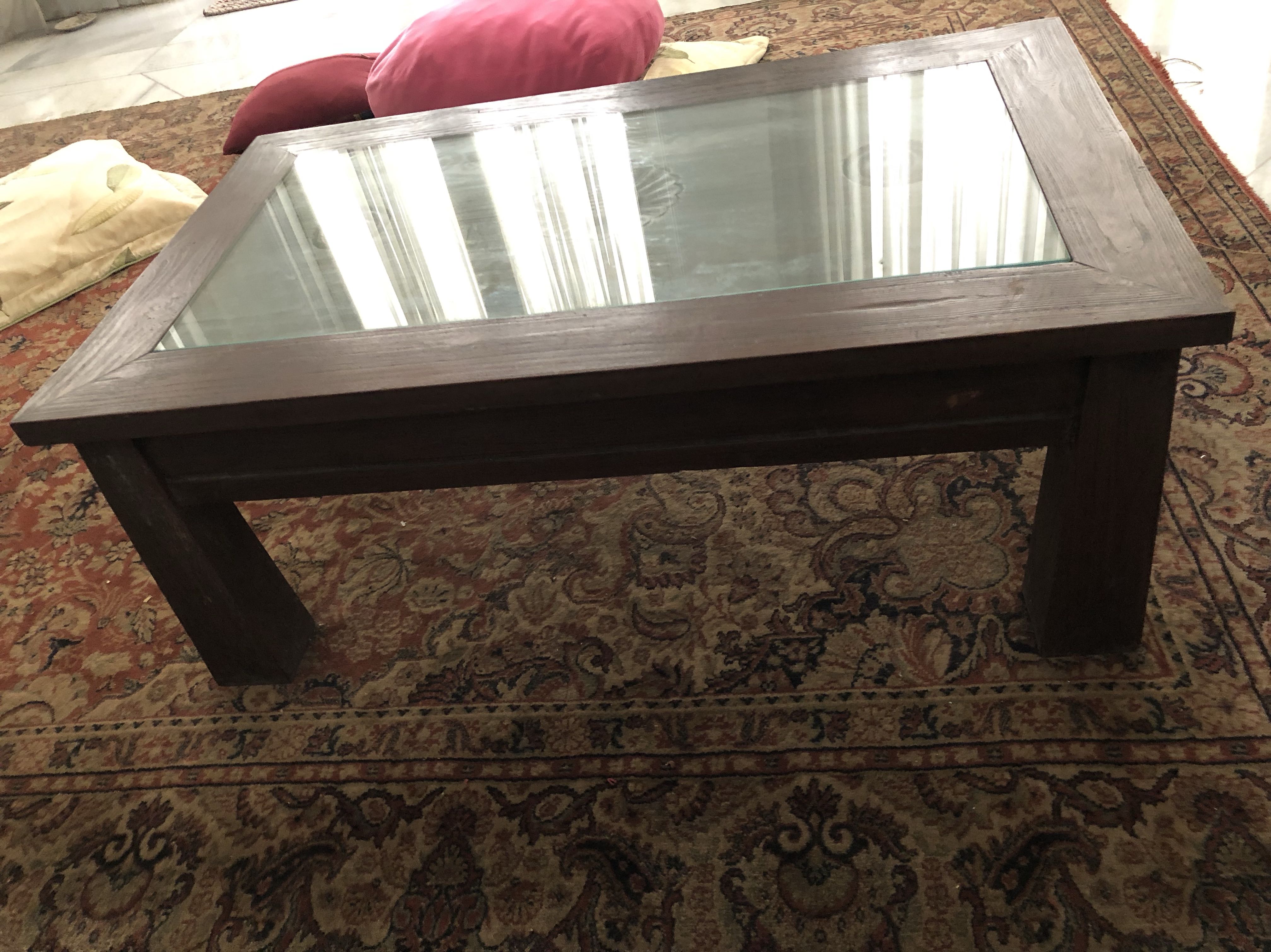 Solid Wood Garden Patio Furniture Perabotan Rumah Di Carousell