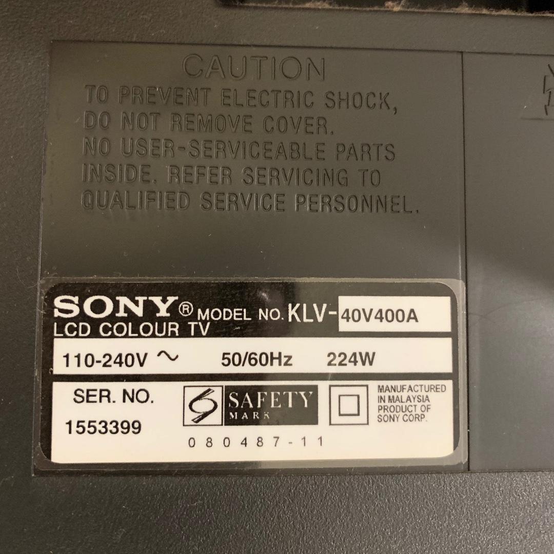 Sony 40 inch LCD TV KLV40V400A FULL HD, TV & Home Appliances, TV