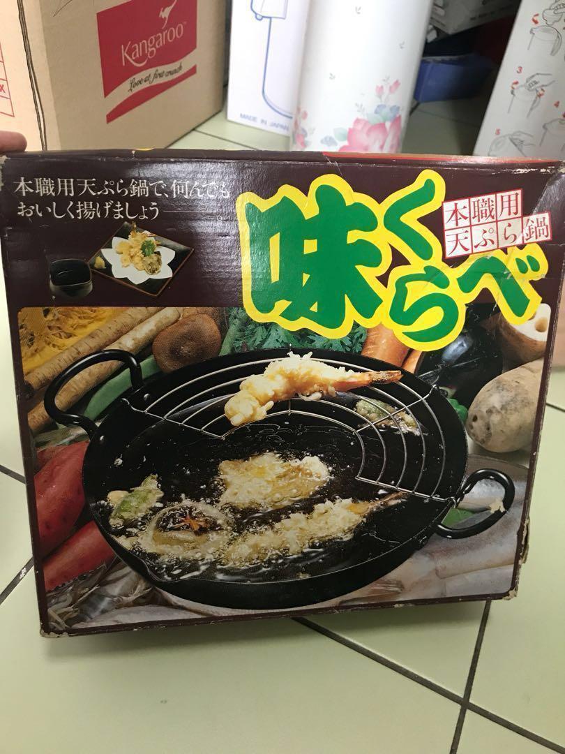 Tempura Flying Pan, Home Appliances, Kitchenware on Carousell