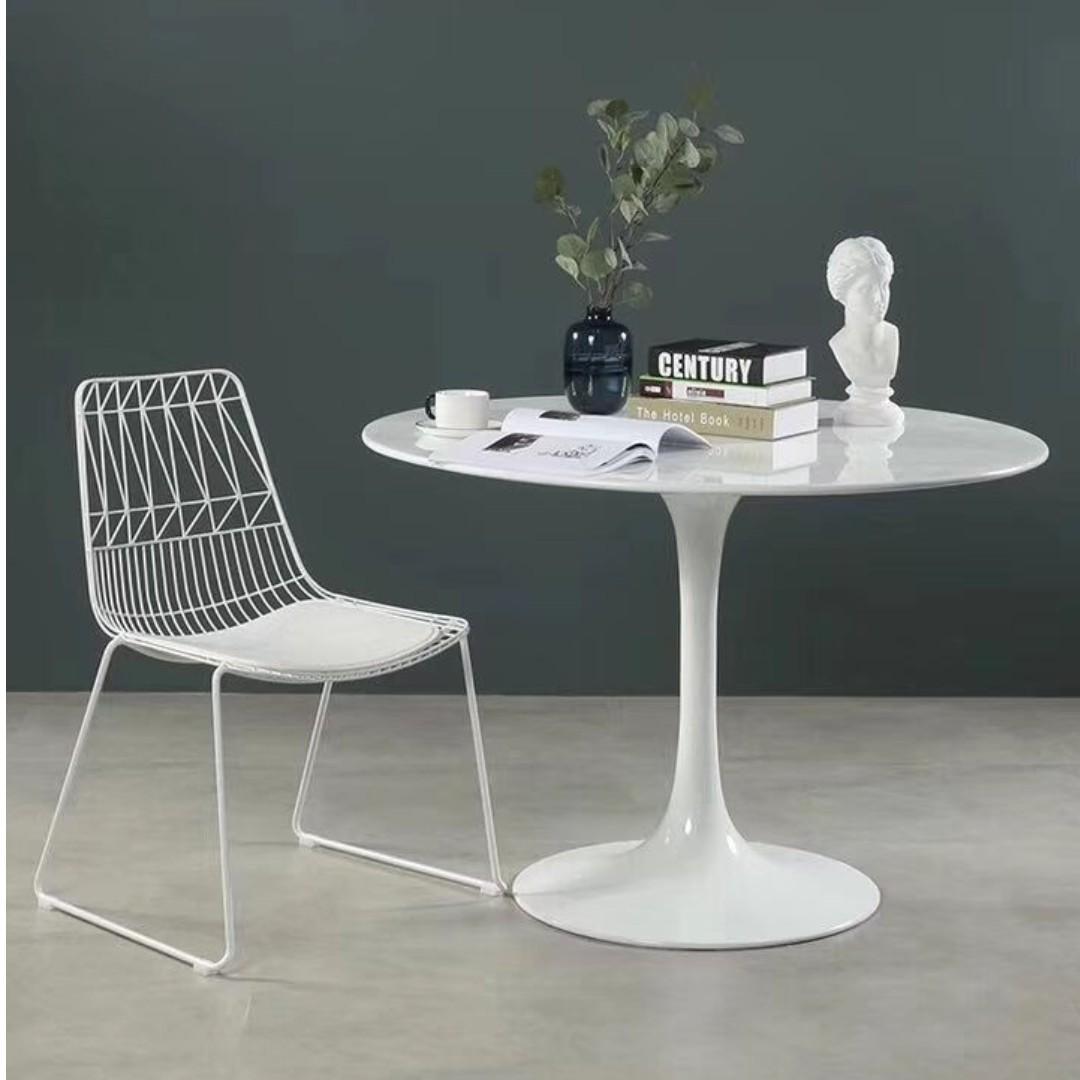 Tmdt 05 Marble Coffee Cafe Side Outdoor Table Retro Chair Furniture Tables Chairs On Carousell