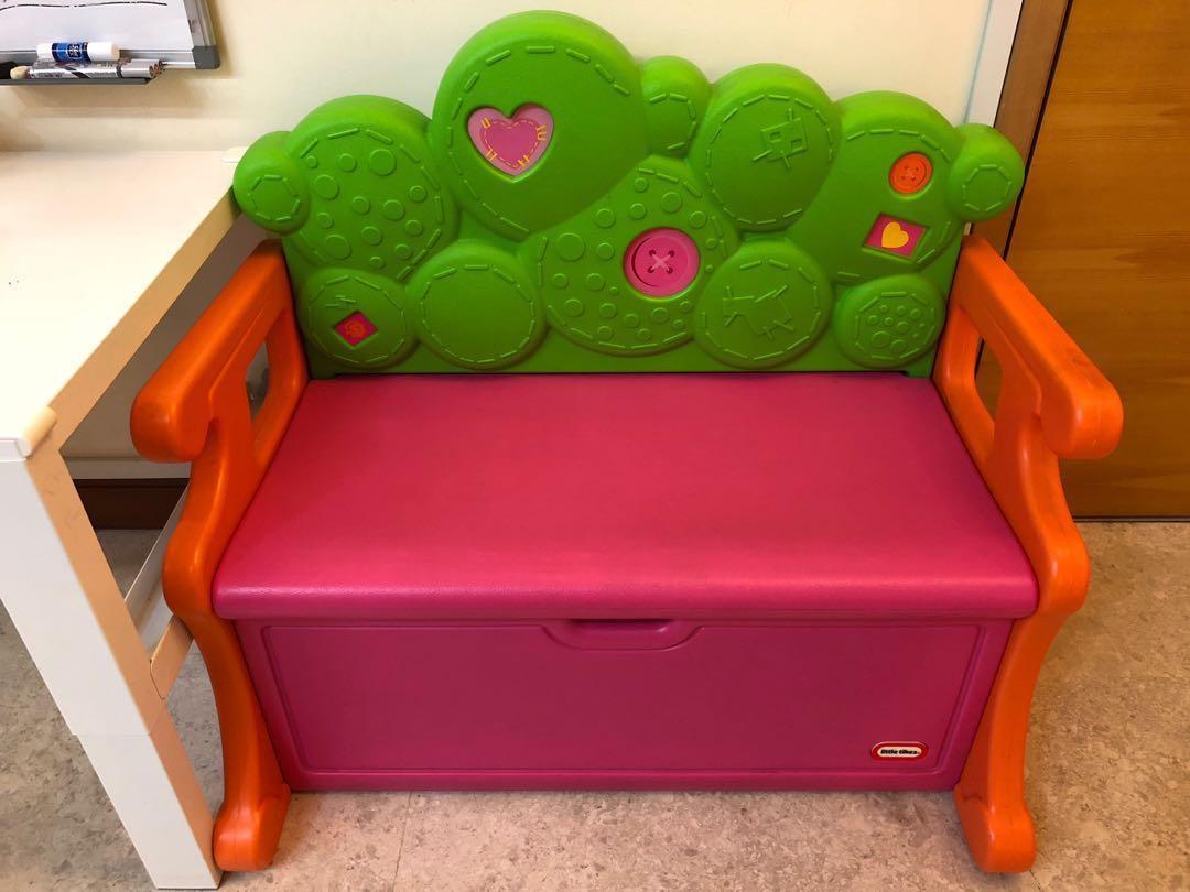 Little tikes outlet bench with storage