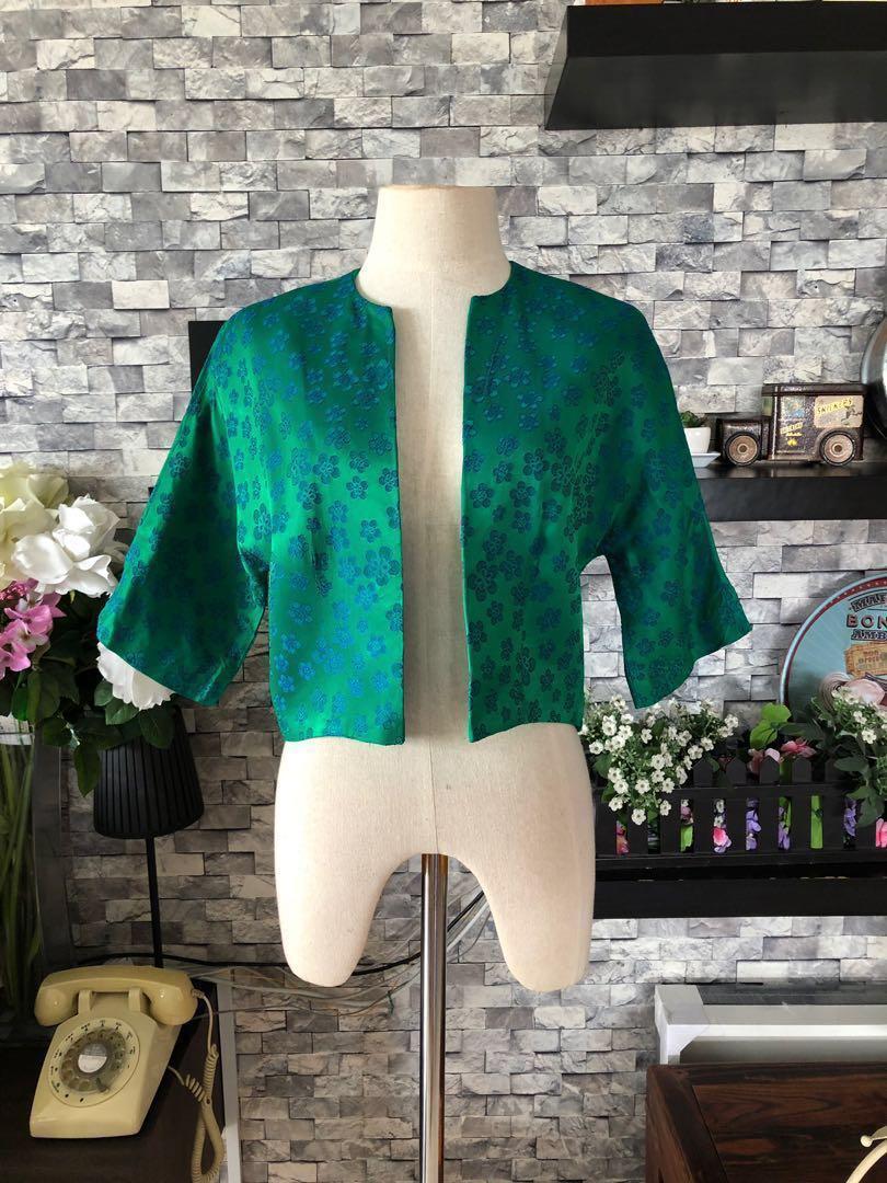 green bolero jacket