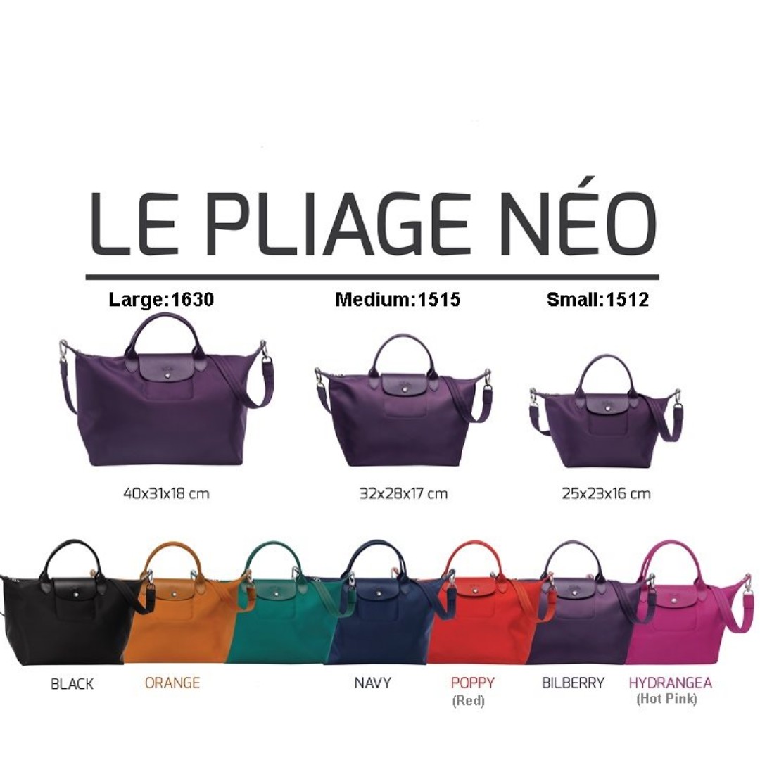 longchamp le pliage neo medium handbag with strap