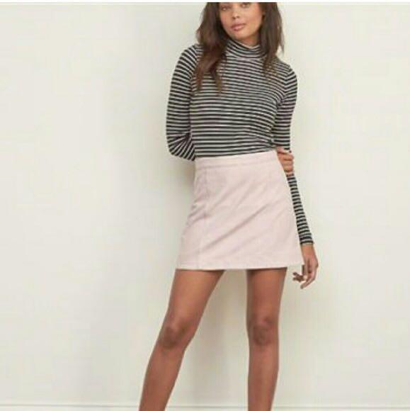 abercrombie suede skirt