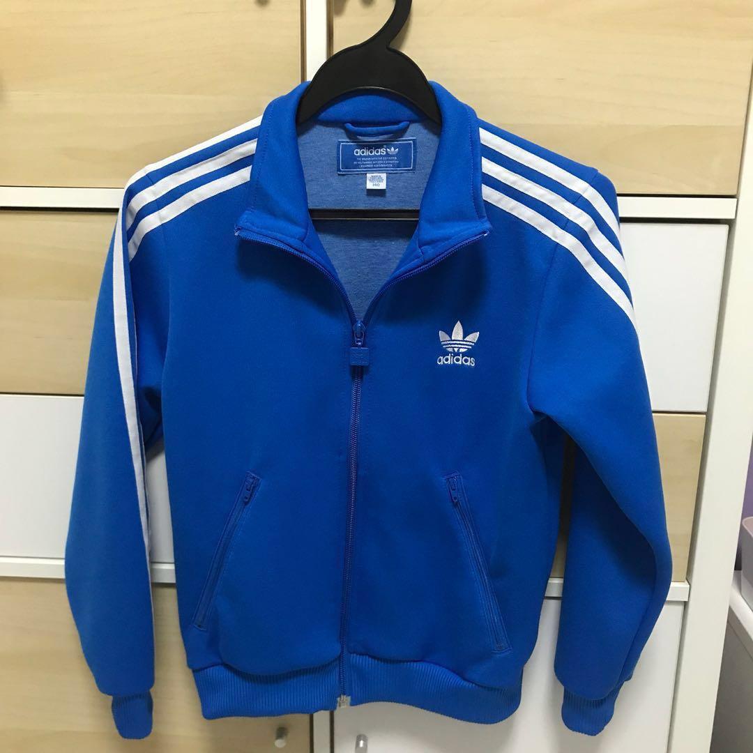baby blue adidas windbreaker