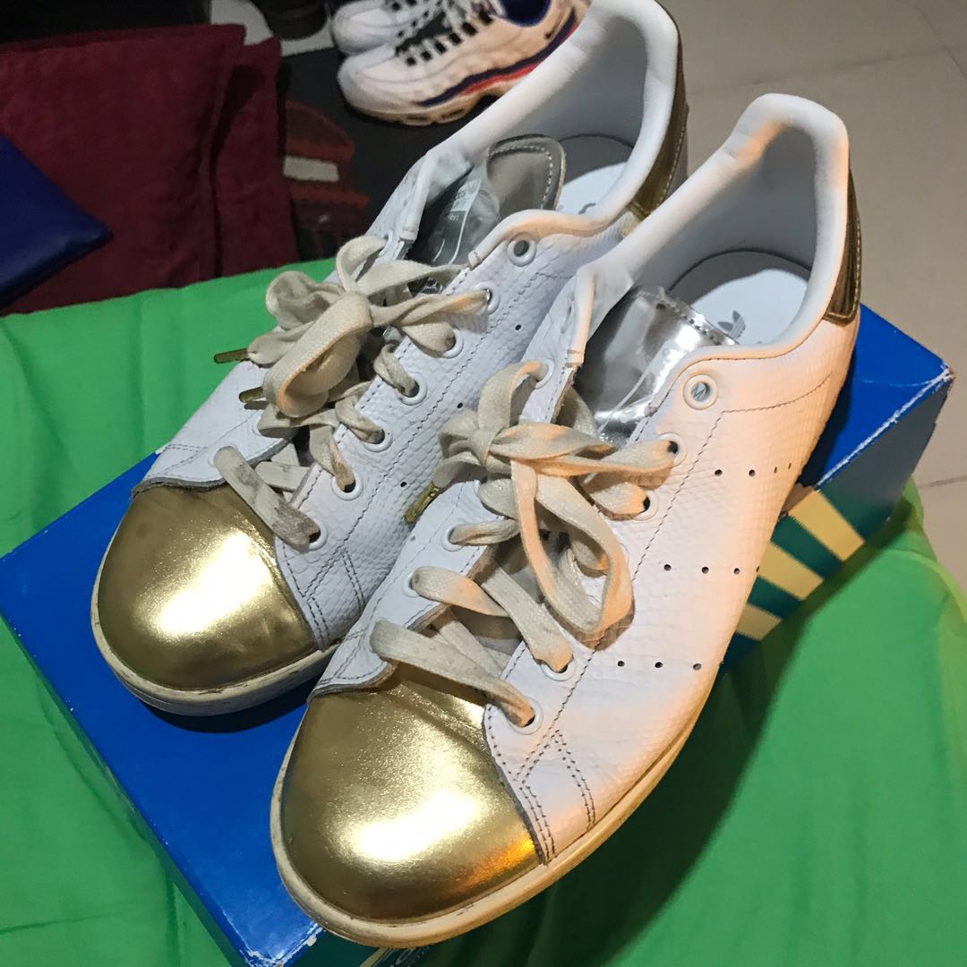 stan smith gold silver