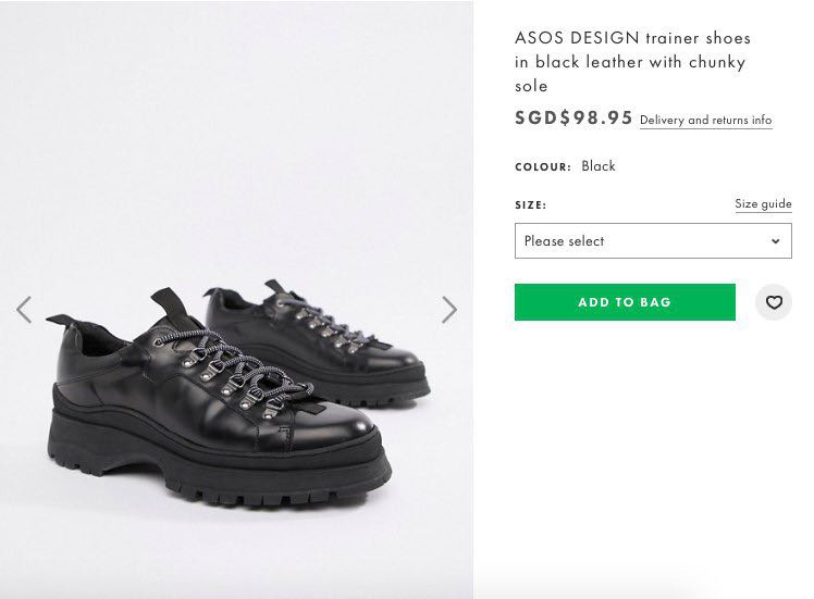 ASOS Design Trainer Shoes in black 