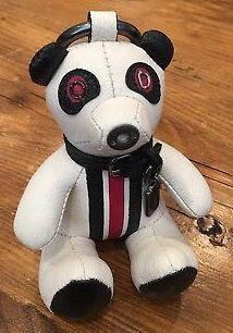 Coach leather store teddy bear