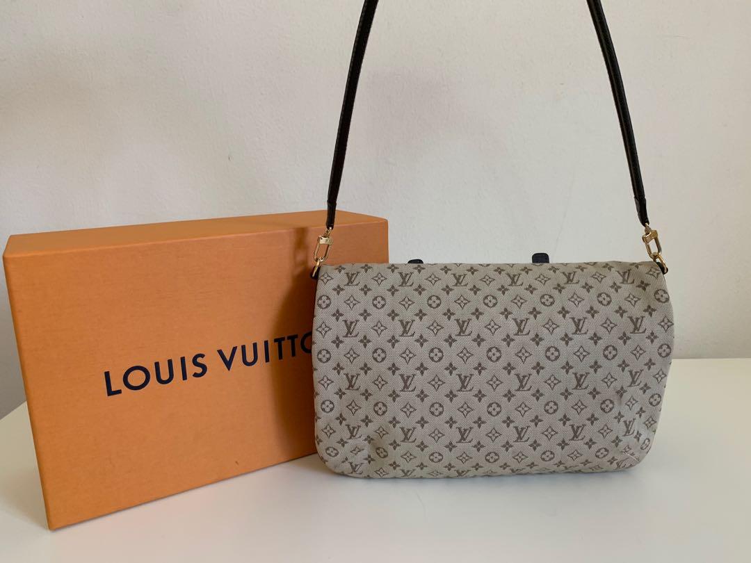 Auth LOUIS VUITTON Conte de Fees Musette Gray Mini Lin Shoulder Bag #45167