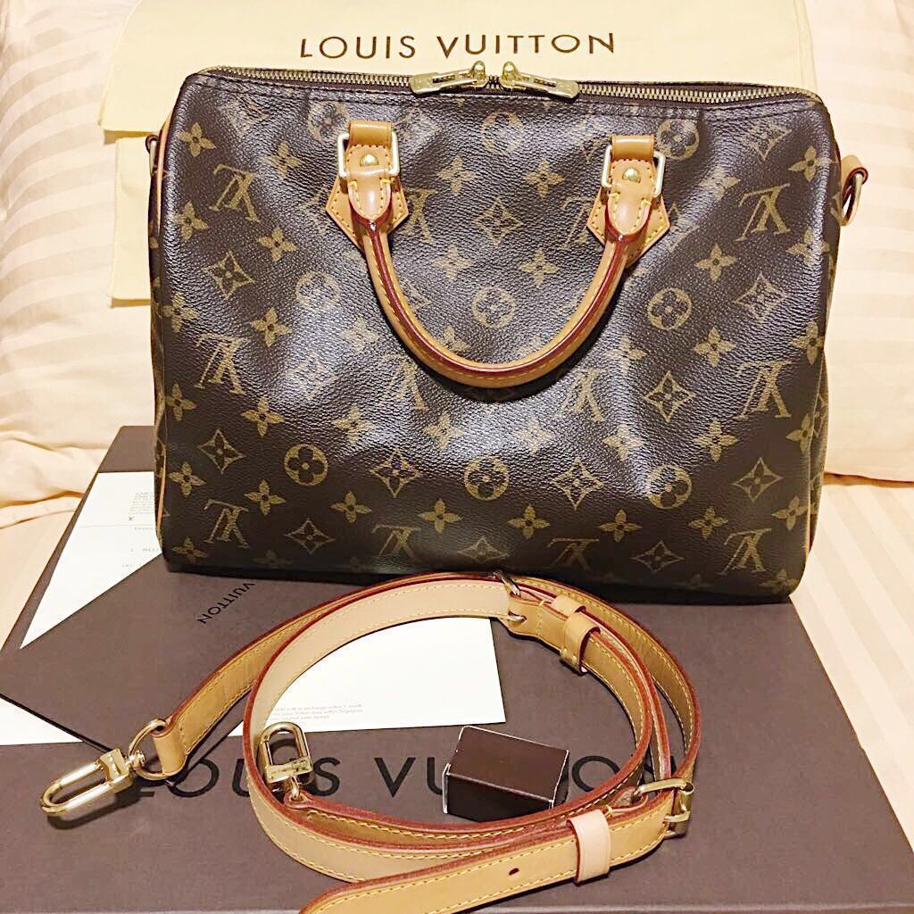 Auth & Vtg Louis Vuitton Speedy 30 Hand Bag Monogram BN 1980s