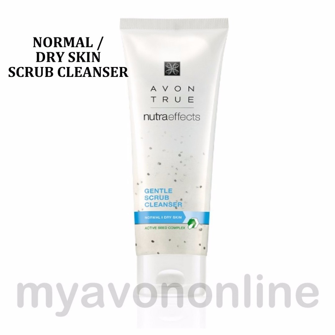 avon true nutra effects gentle scrub cleanser