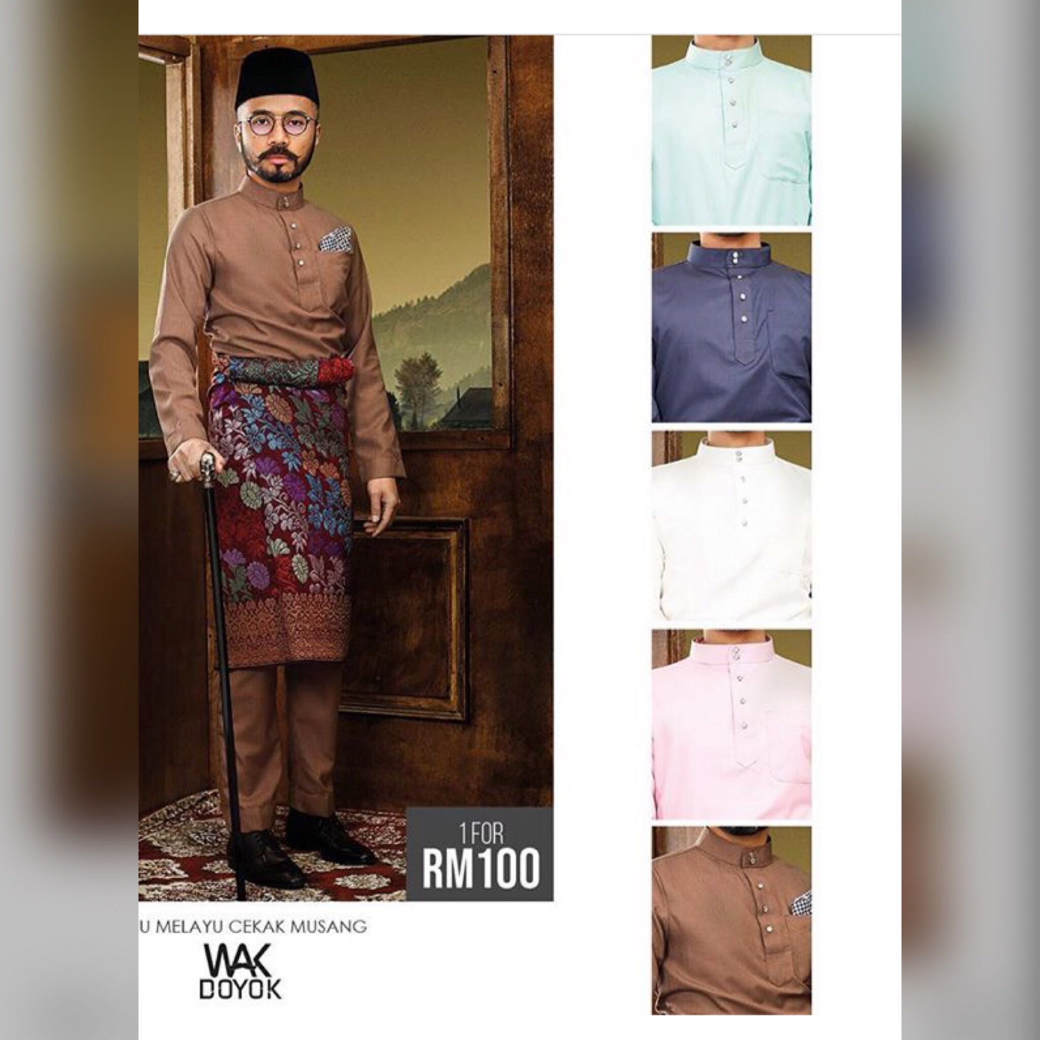 Baju Melayu Wak Doyok, Men's Fashion, Muslim Wear, Baju Melayu on Carousell