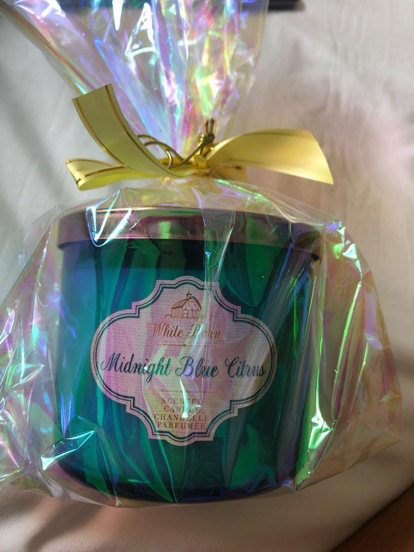 Bath Body Works White Barn Midnight Blue Citrus Scented