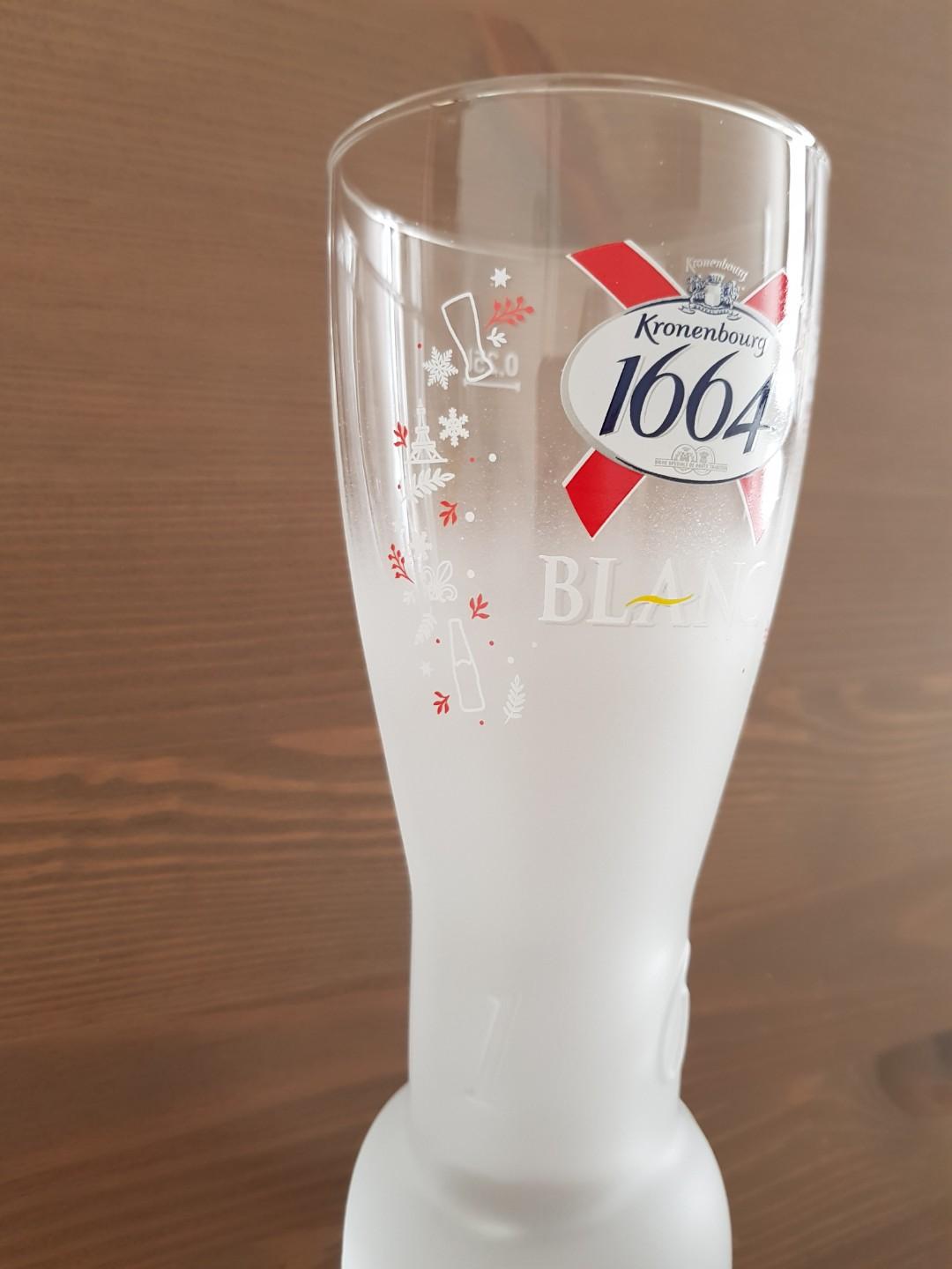 Beer Glass Kronenbourg 1664 Blanc Home Appliances Kitchenware On Carousell