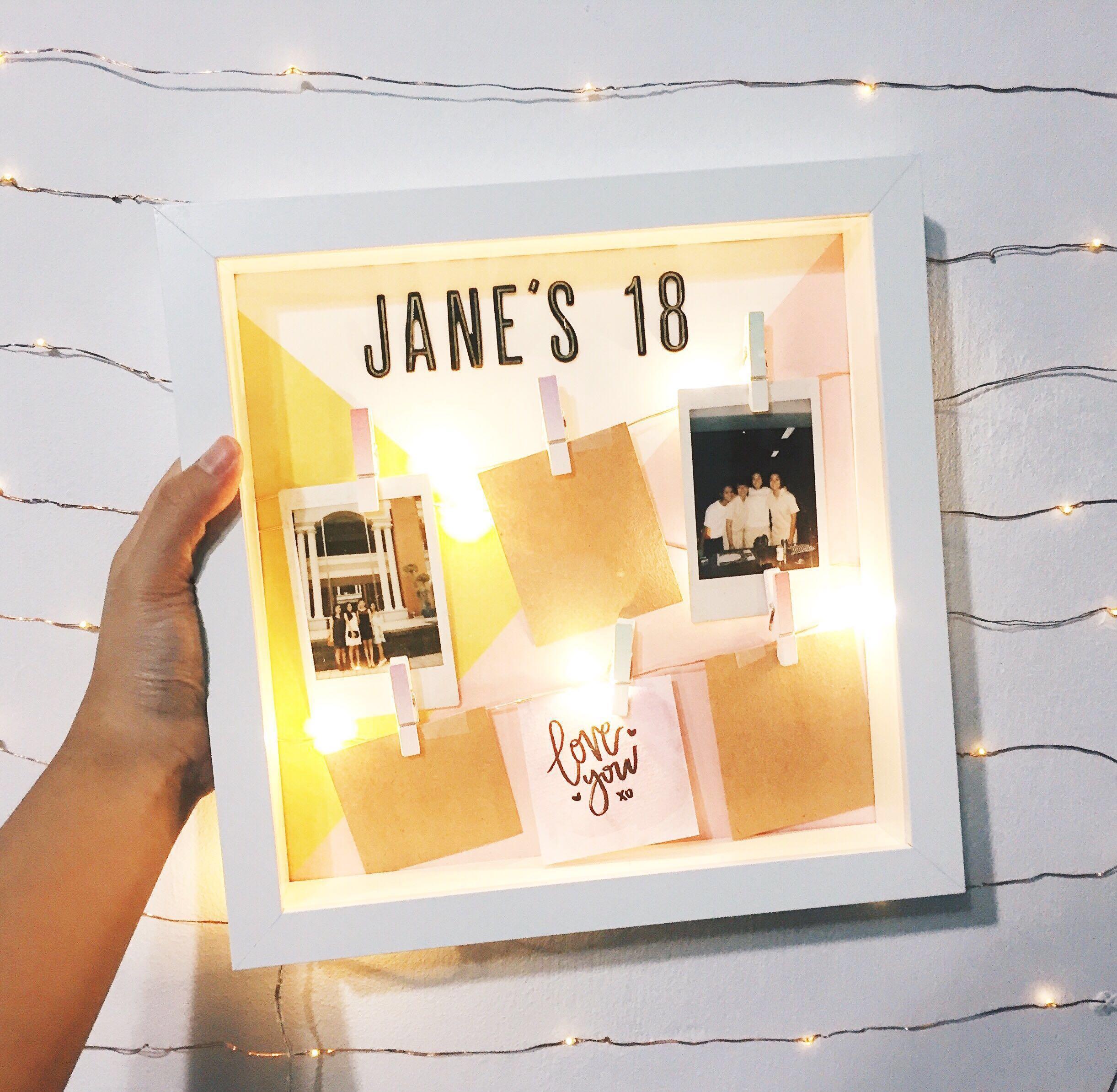 Birthday Photo Light Box Design Craft Handmade Craft On Carousell