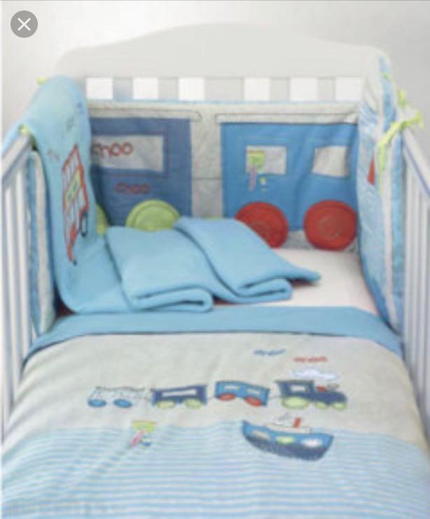 BN Mothercare Train Bedding Set Babies Kids Infant Playtime on Carousell