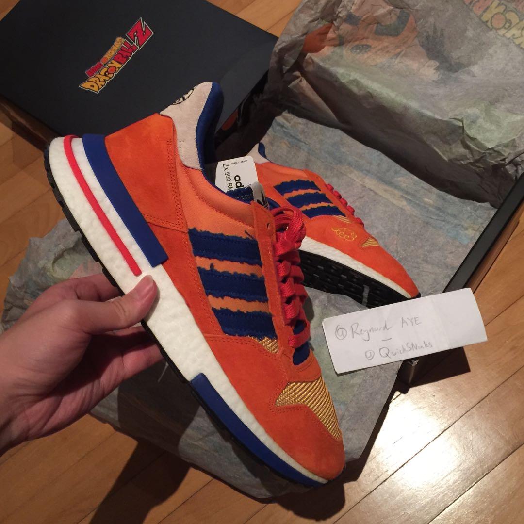Bnib Us 10 5 Adidas Zx500 Dragon Ball Z Goku Men S Fashion