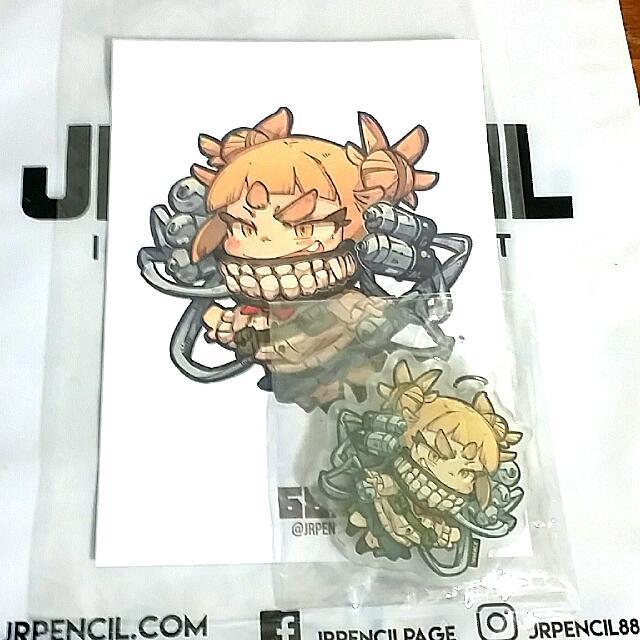 Boku No Hero Academia Himiko Toga Fan Art Acrylic Keychain Entertainment J Pop On Carousell