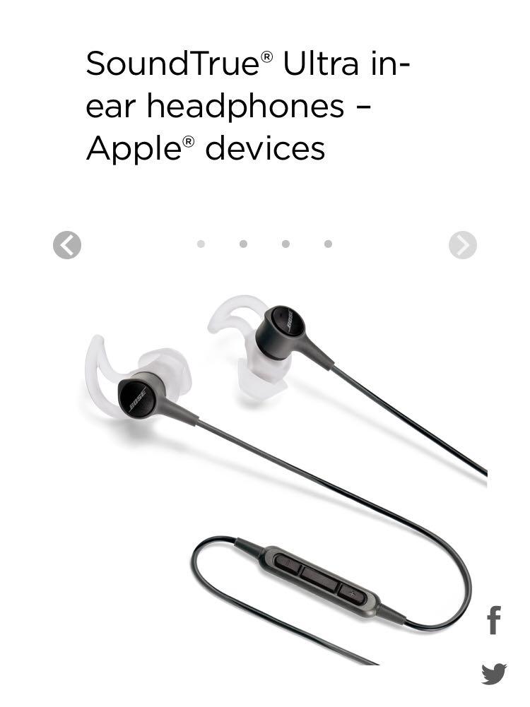 Bose Soundtrue Ultra In Ear Headphones Apple Electronics Audio On Carousell