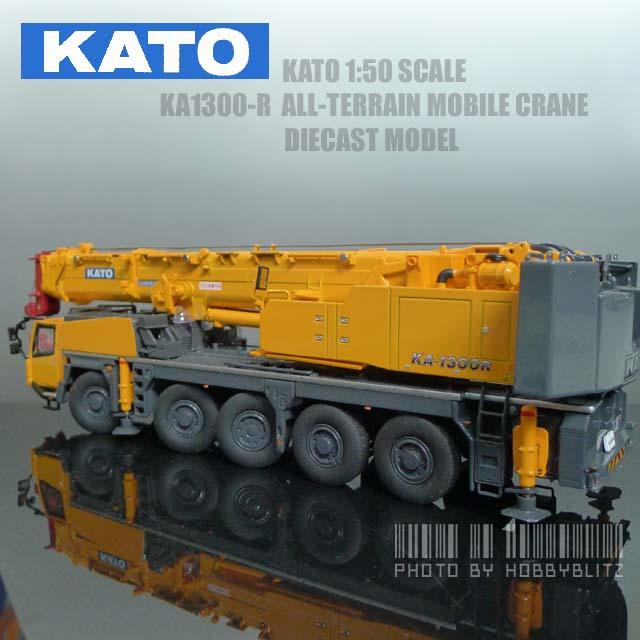 Brand New 1:50 KATO Works KA1300-R All Terrain Crane Diecast Model