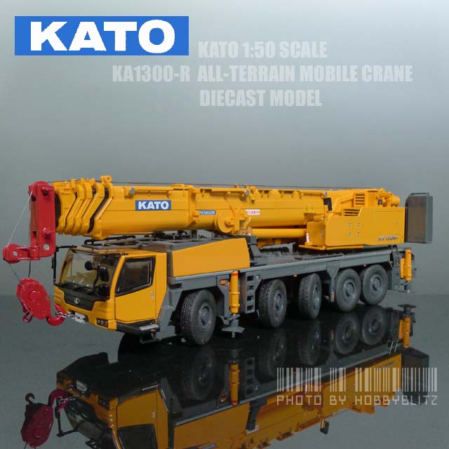 Brand New 1:50 KATO Works KA1300-R All Terrain Crane Diecast Model