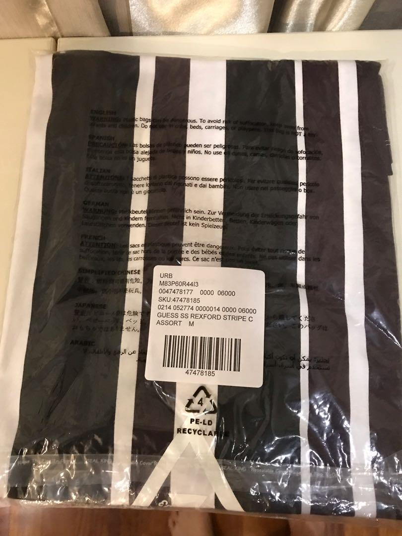Guess rexford stripe tee store