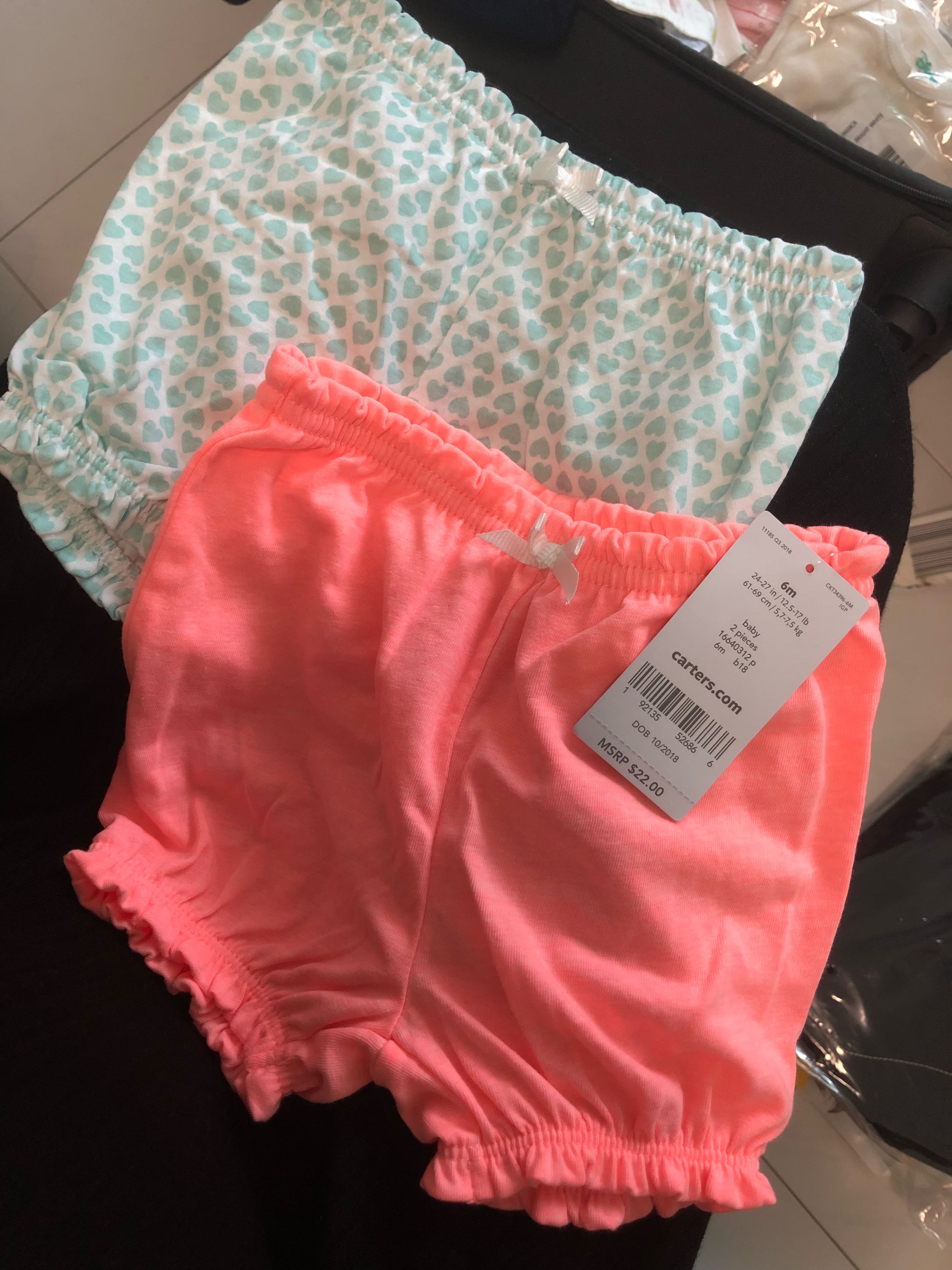 baby girl bubble shorts
