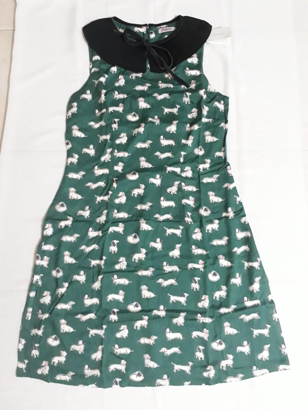 Cath Kidston Mono Dog Viscose Twill Dress Women S Fashion