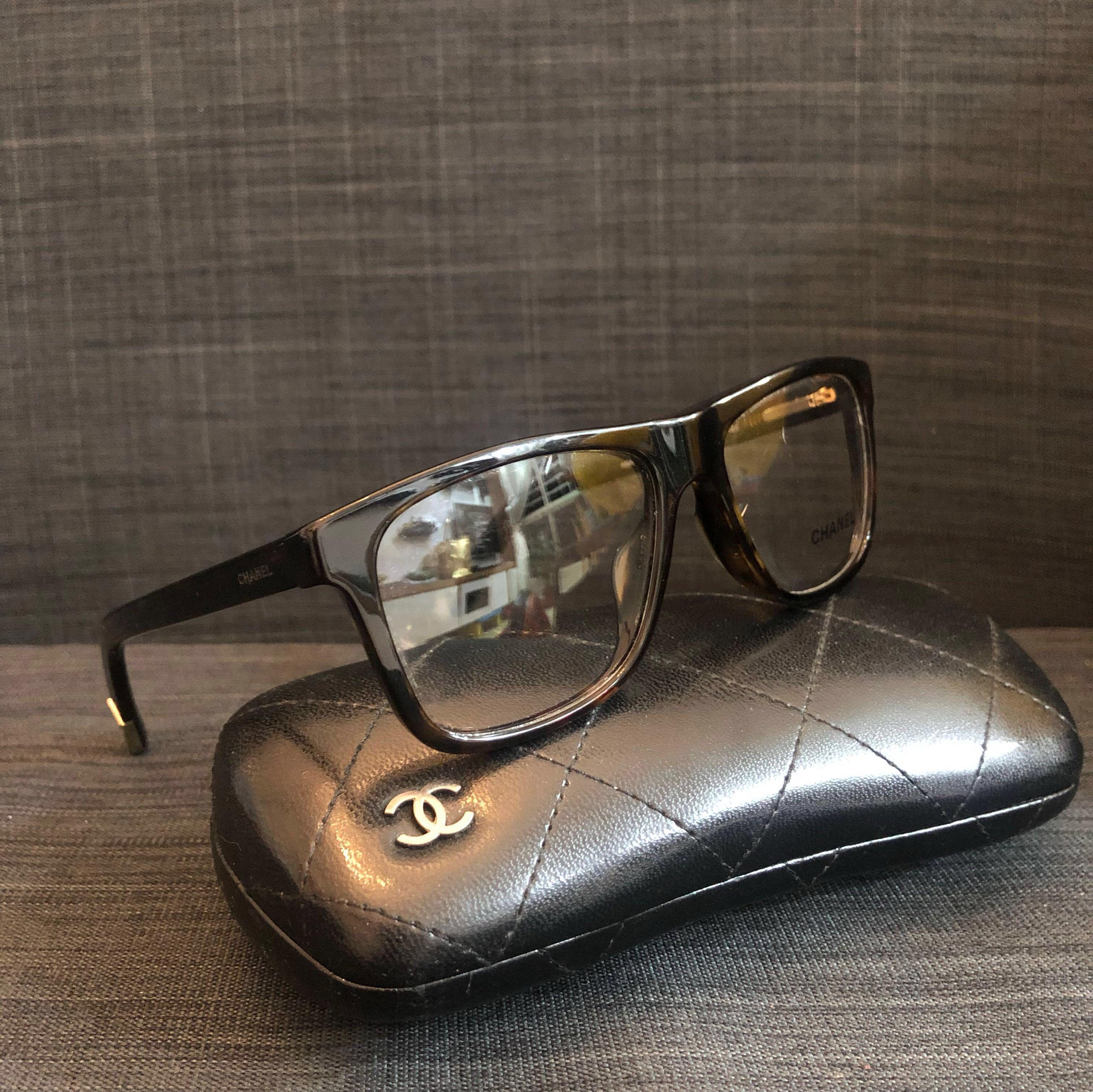 Chanel Eyeglasses Frame Tortoise Unisex CH3240 C714 Square, Luxury,  Accessories on Carousell
