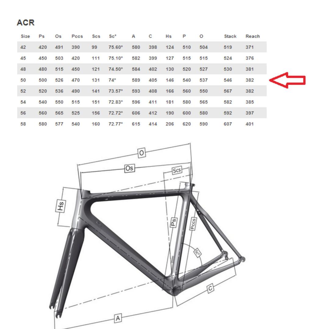 Colnago 2025 frame sizing