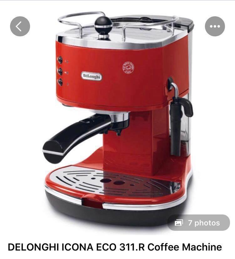 Delonghi ICONA ECO 311.R Coffee Machine Coffee Maker, TV & Home