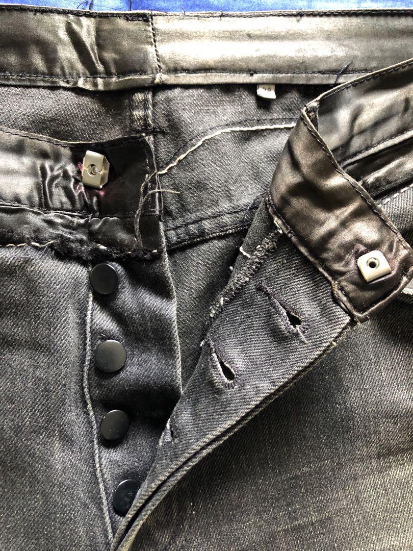 dior homme cummerbund jeans