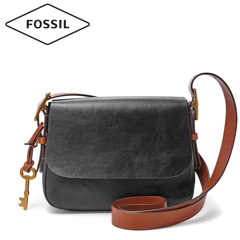 fossil leather sling bag