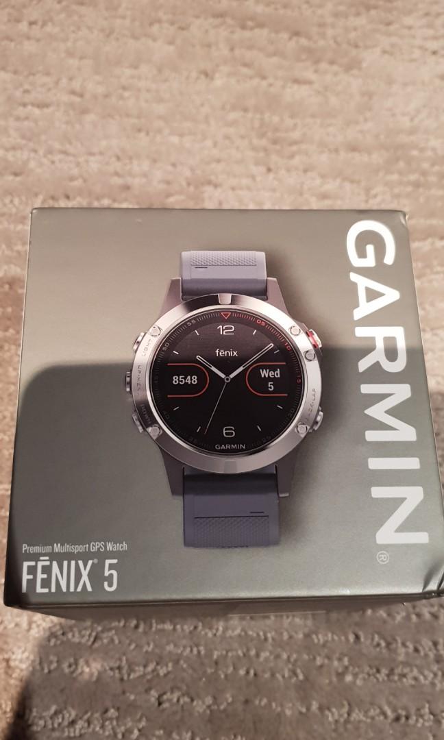 garmin fenix 5 granite blue band