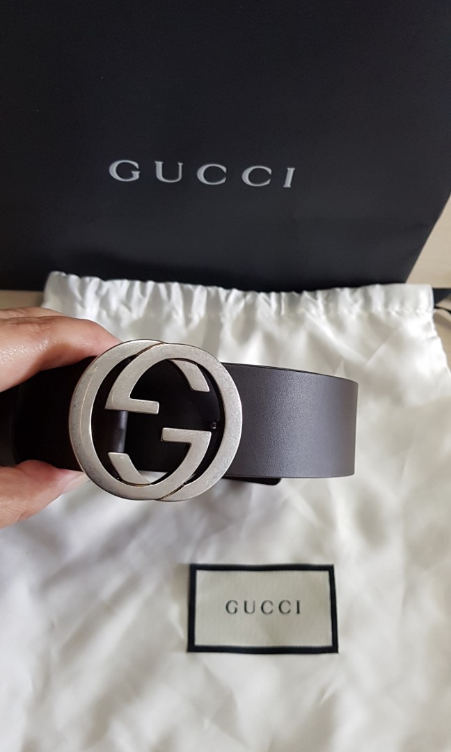 Gucci belt men hot sale silver