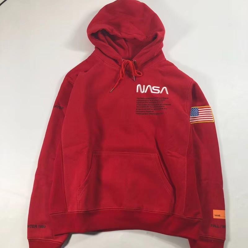 Red nasa hoodie shop