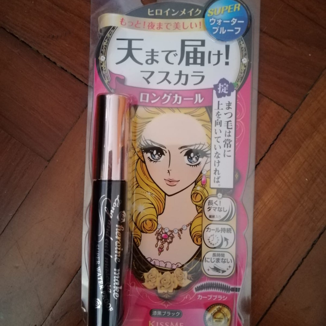 Kiss Me Heroine Make Long Curl Mascara Super Waterproof Black From Japan Health Beauty Makeup On Carousell