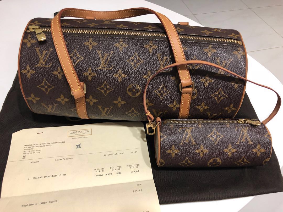 Louis Vuitton Louis Vuitton Papillon Monogram M51385 Handbag PVC