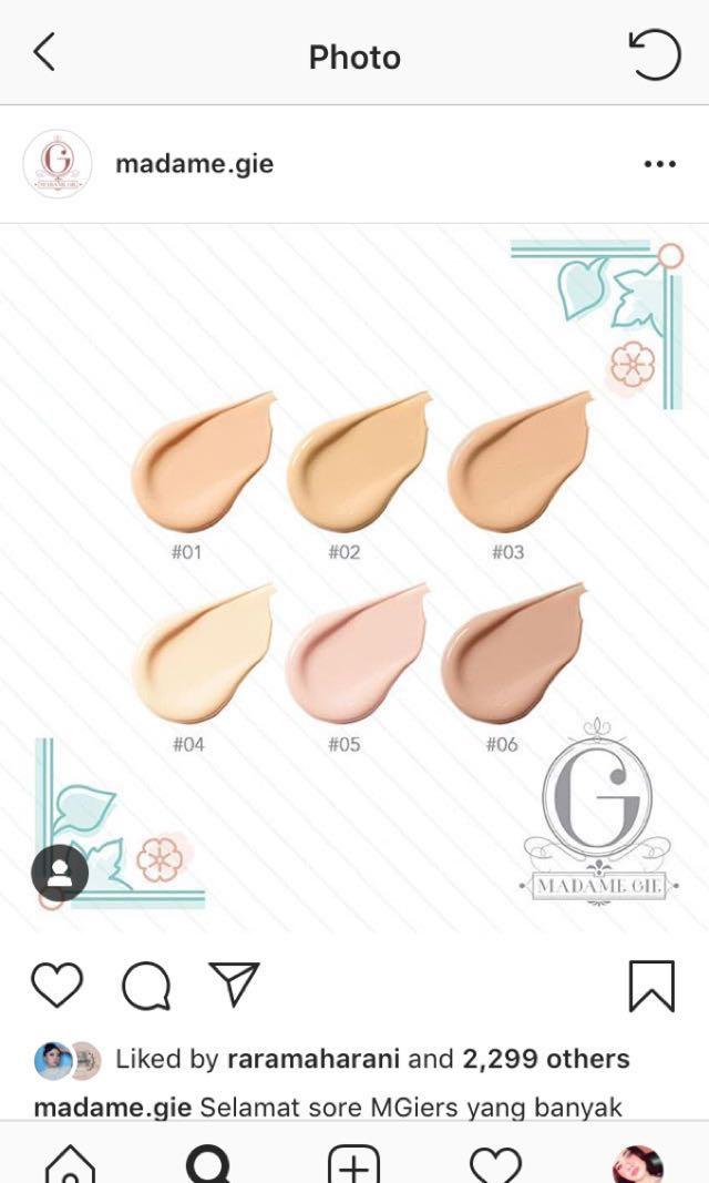 Cushion Madame Gie Untuk Kulit Sawo Matang Madame Gie Bb Cushion Kesehatan Kecantikan Rias Wajah Di Carousell