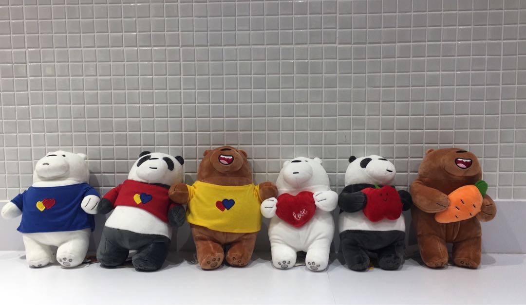 miniso we bare bears stuffed toy