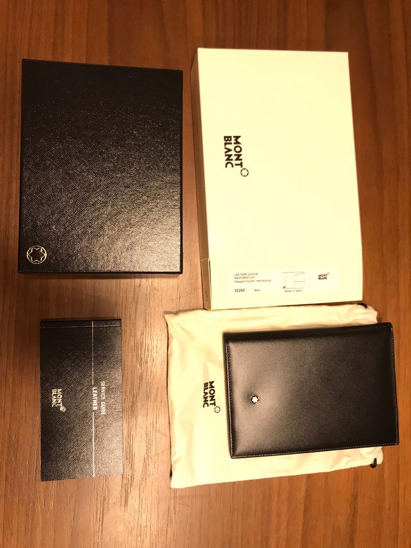 Montblanc Passport Holder, Men's Fashion, Watches & Accessories, Wallets & Card Holders on Carousell
