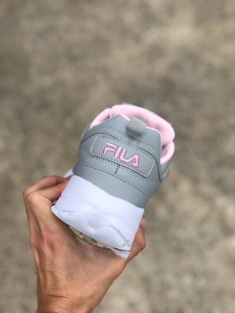Fila disruptor grey pink top