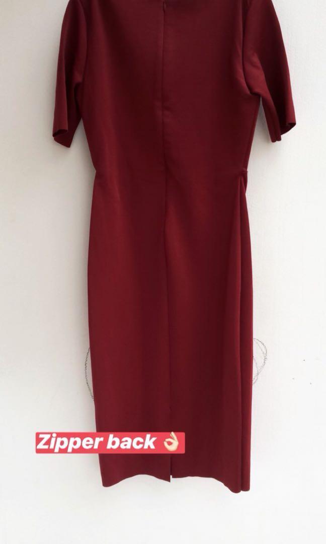 Red Dress H M Women S Fashion Women S Clothes Dresses Skirts On Carousell