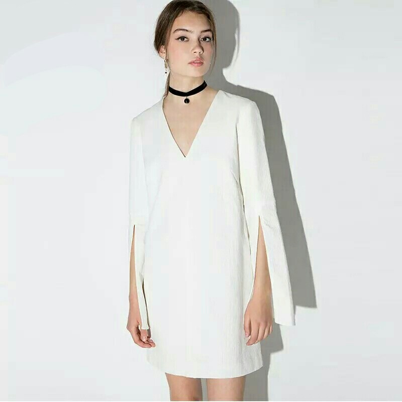 White Dresses with Slit