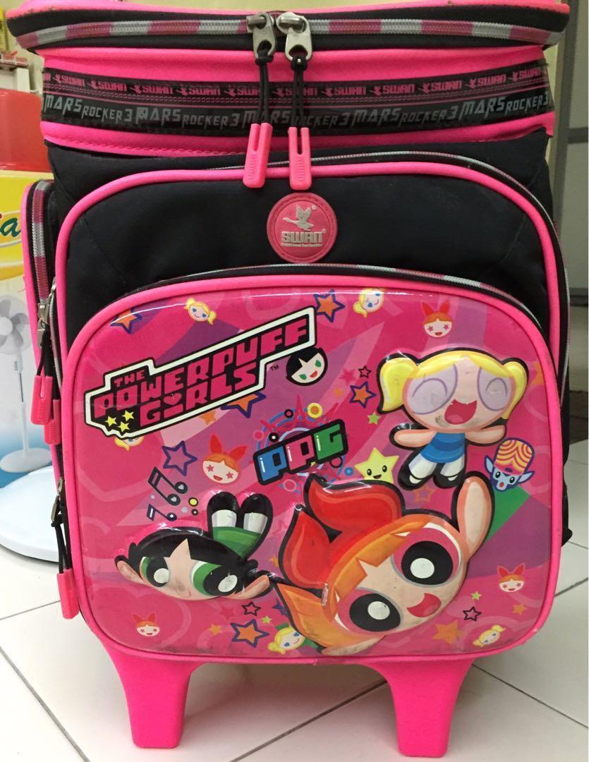 Swan Marsrockers Powerpuff Girls Trolleys school bag Babies
