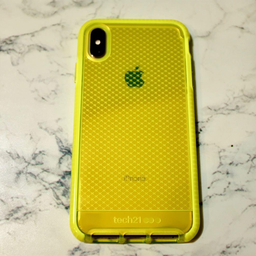 Tech21 Neon Yellow Case For Iphone Xs Max On Carousell