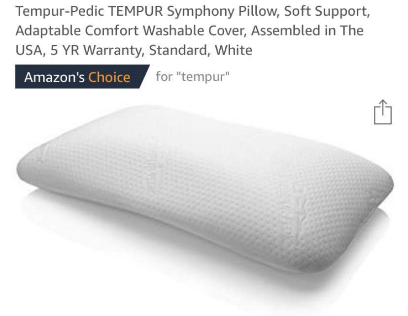 Tempur Symphony Pillow 枕頭 現貨 Home Furniture Home Others