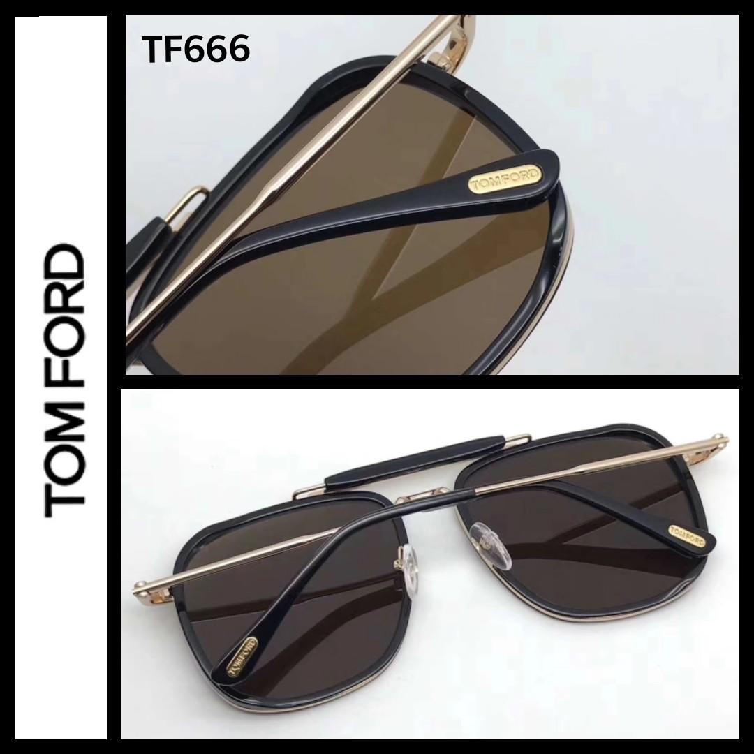 Tom Ford Ruthenium Aviator Sunglasses FT0734 and similar items